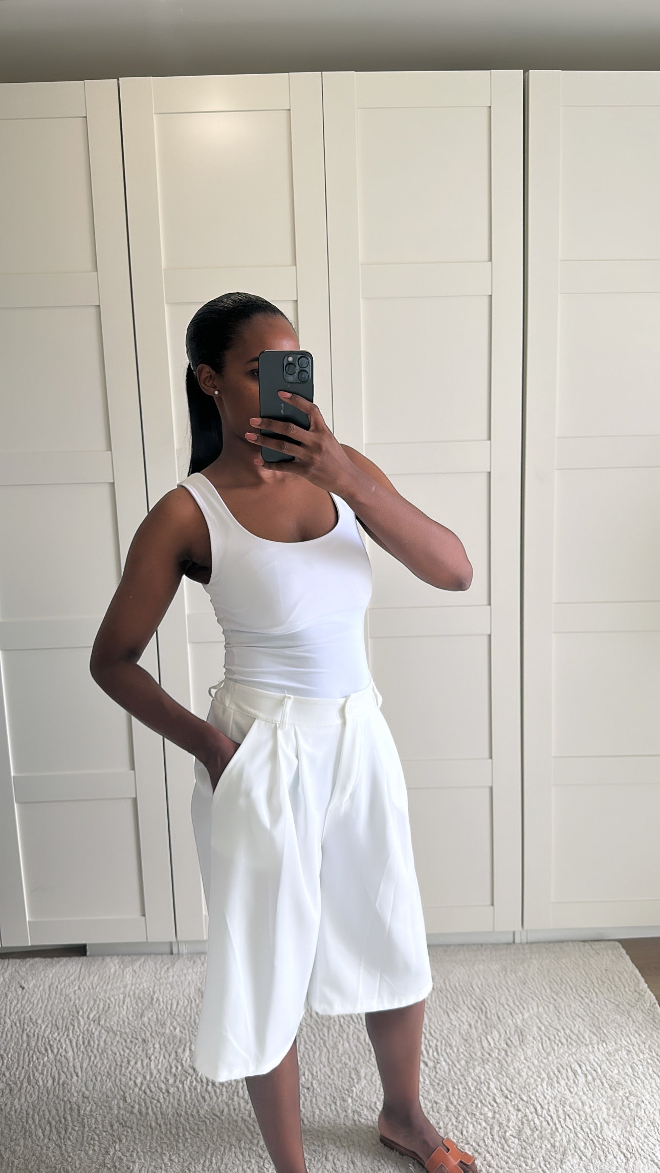Ensemble bermuda blazer blanc