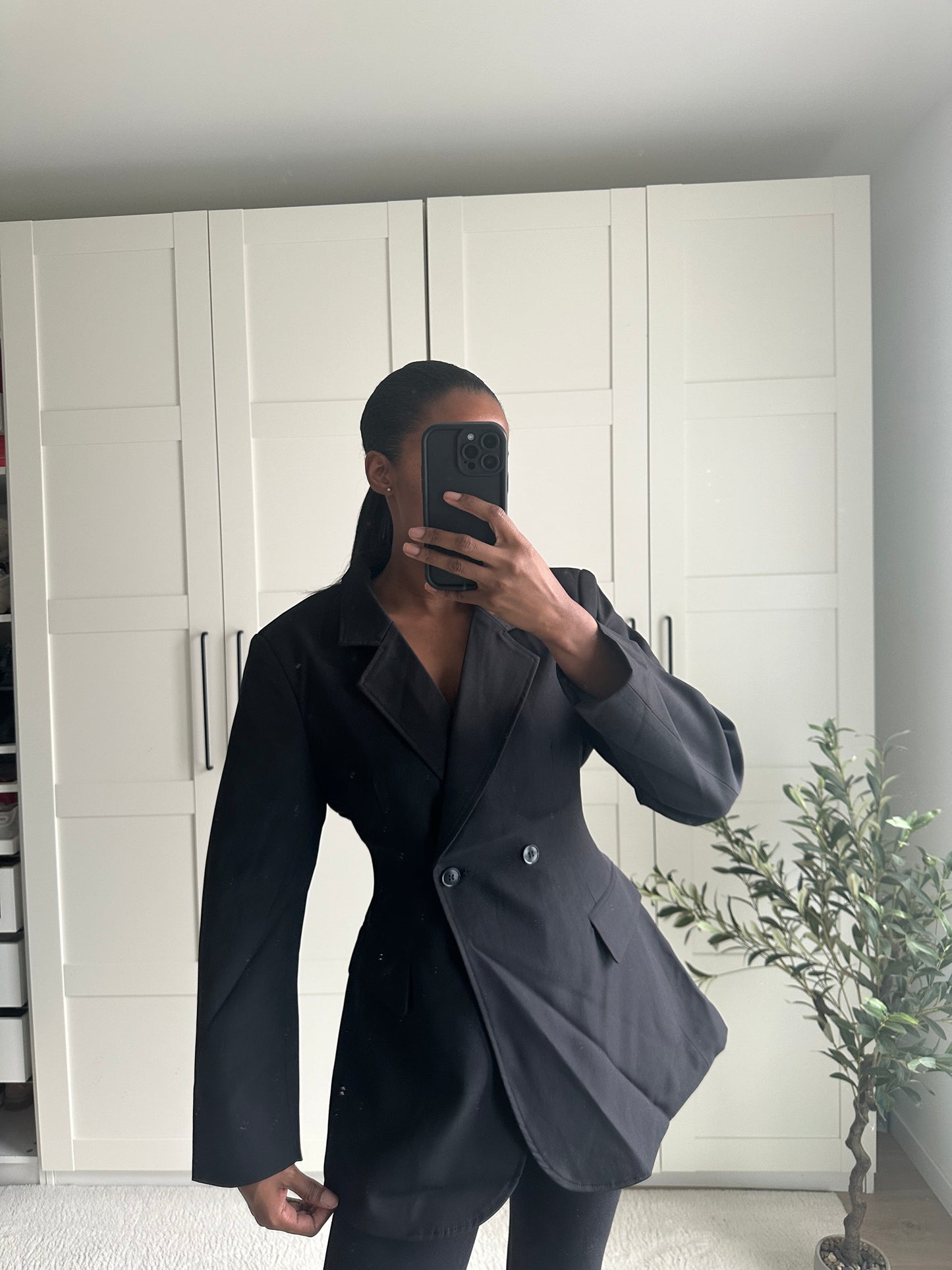 Blazer ceintré ( Noir )