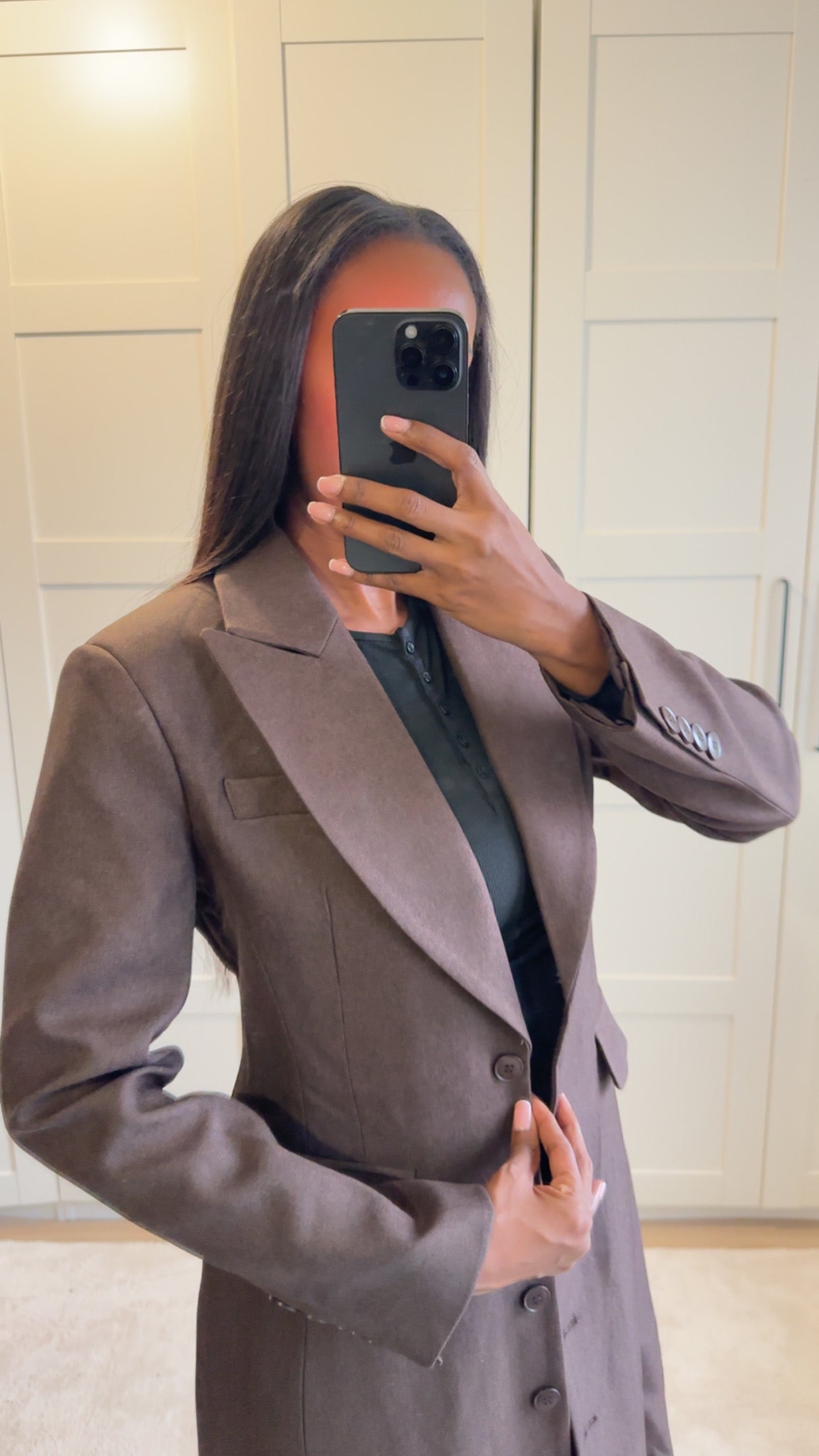 A.Veste cintré marron