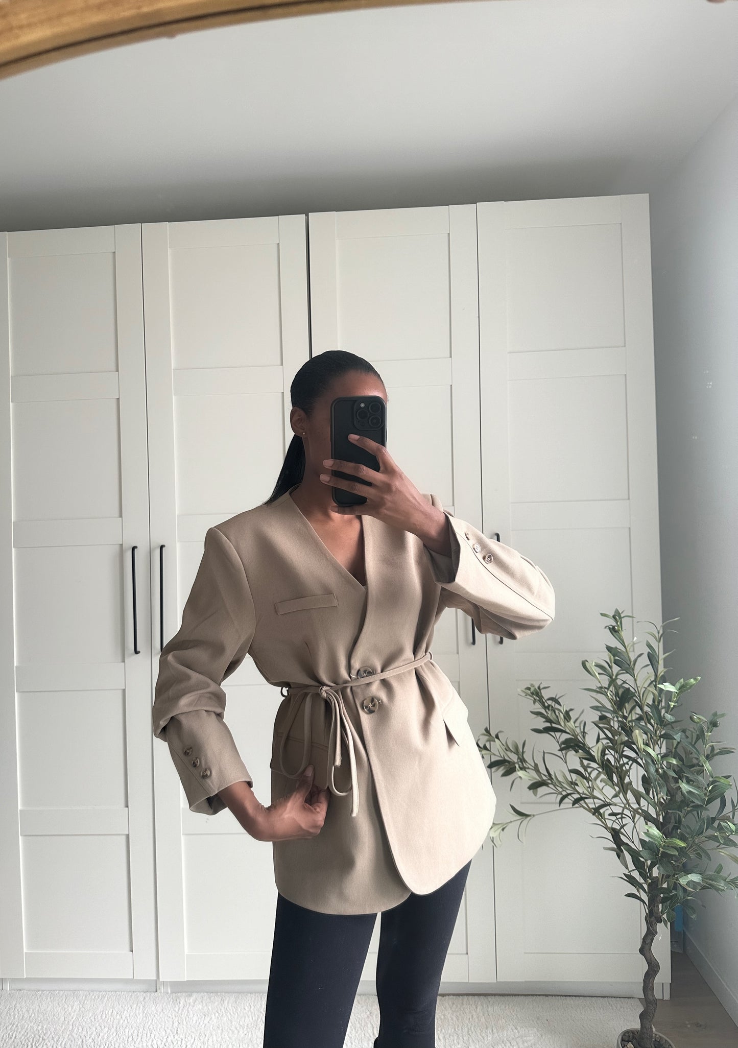 Blazer avec lacets ( Taupe )