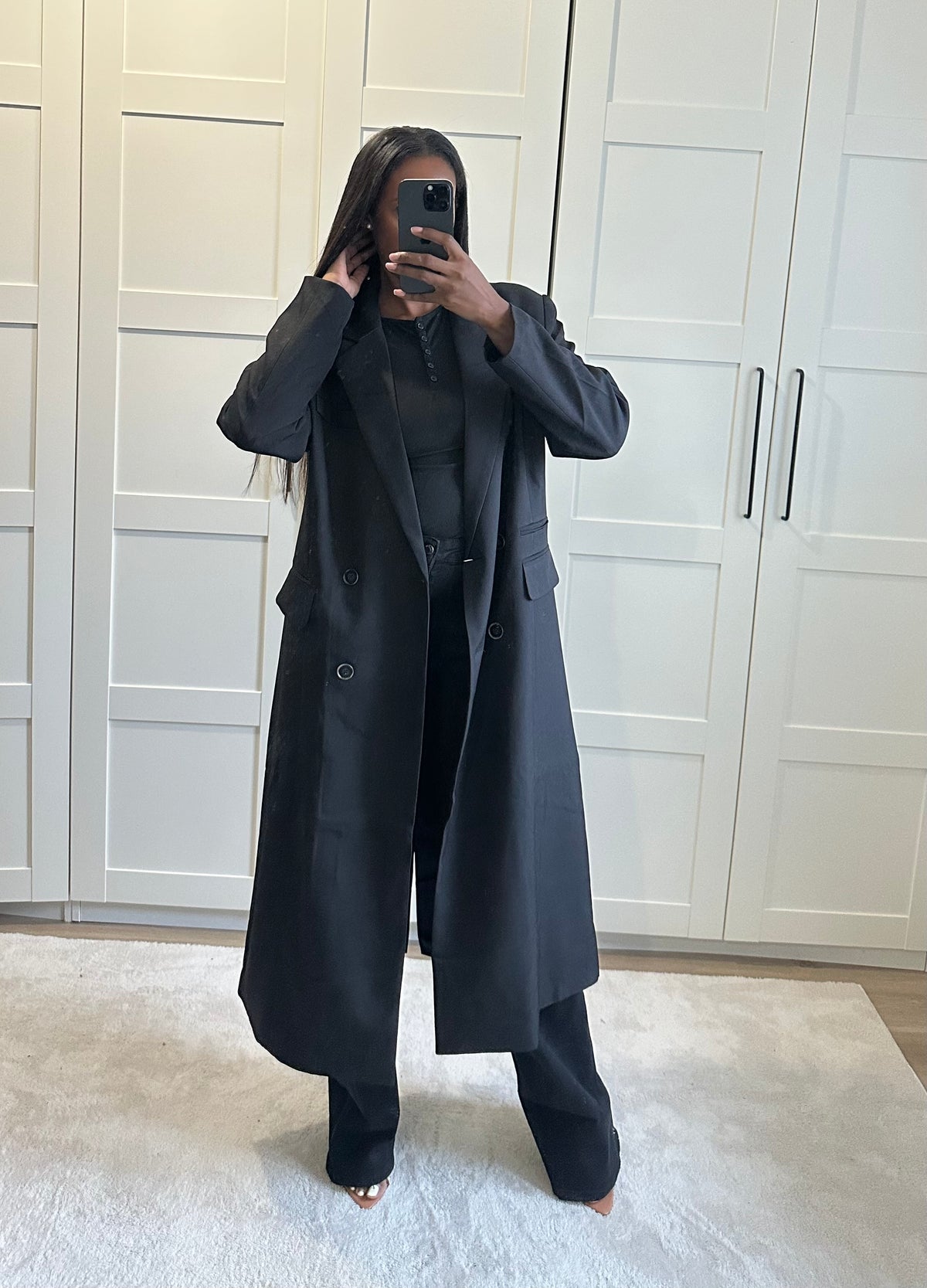 Veste blazer long oversize
