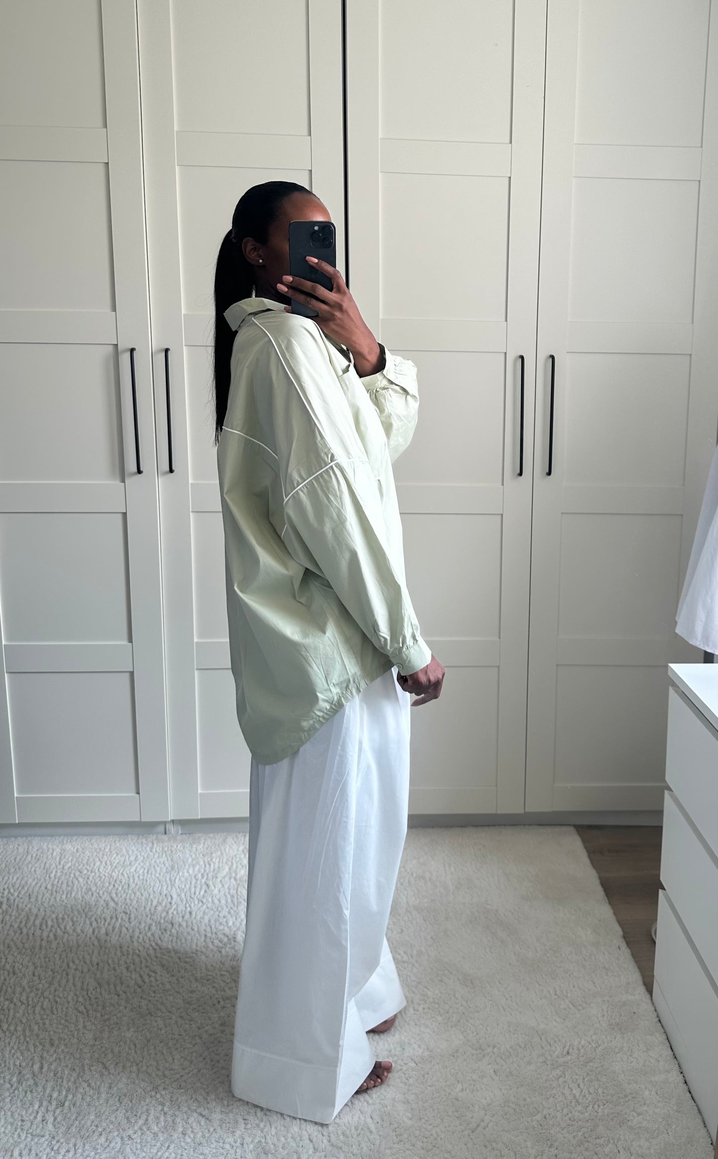 Chemise oversize Vert