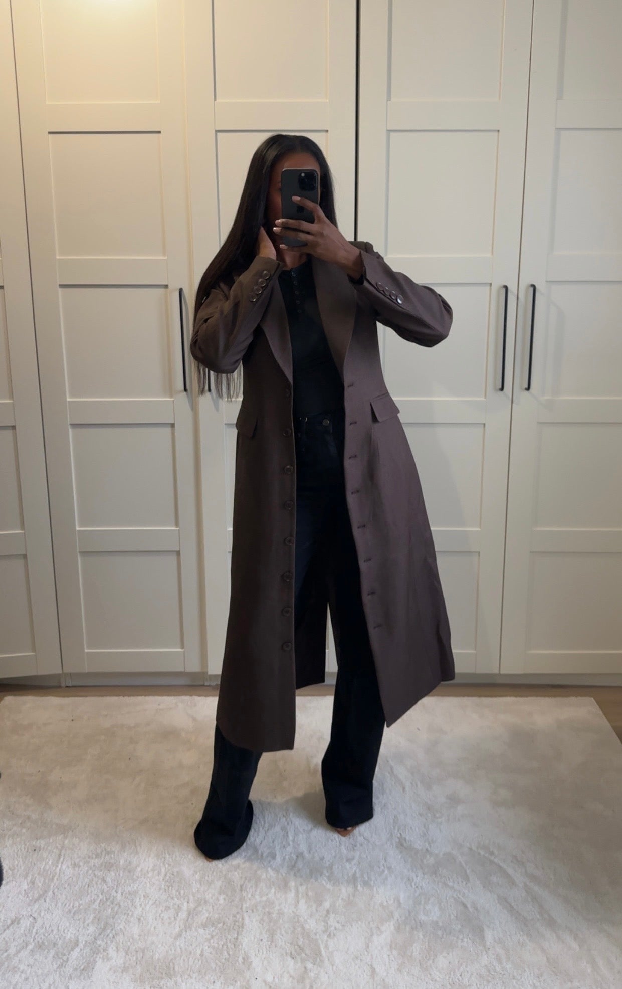 A.Veste cintré marron