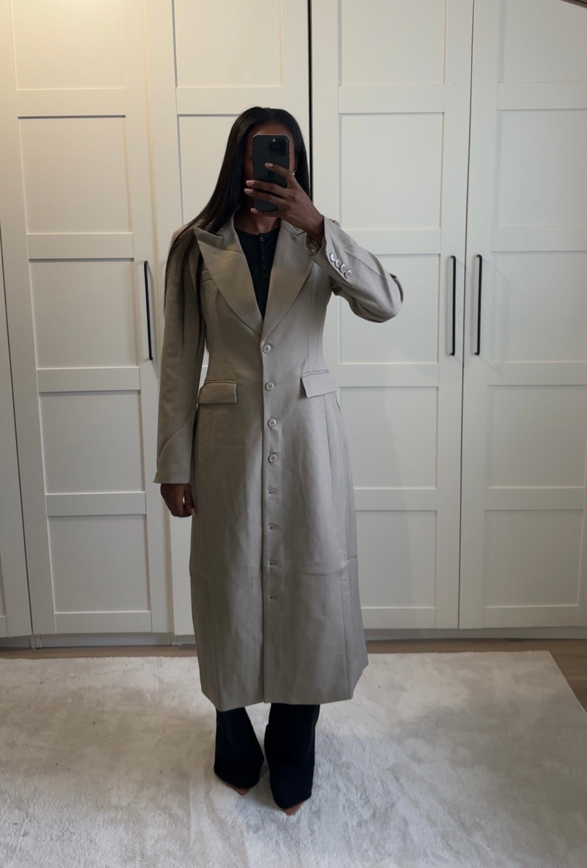 Manteau cintré Taupe